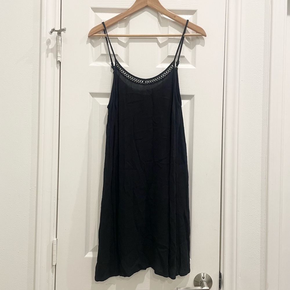 Mossimo Black Spaghetti Strap Cover Up Dress, Small